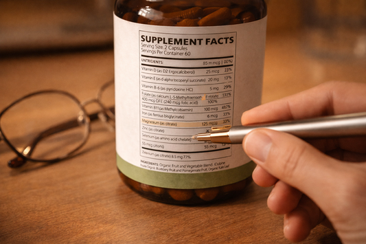 How to Read a Supplement Label (Without a Chemistry Degree)
