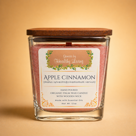 Apple Cinnamon Palm Wax Candle (12 OZ)