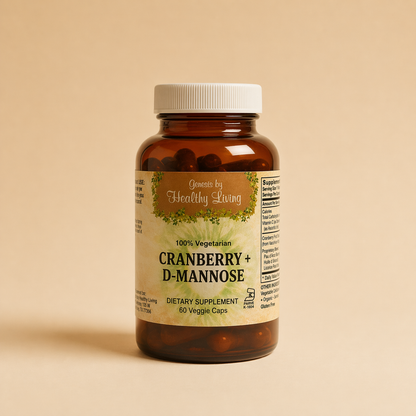 Cranberry D-Mannose product image on cream background