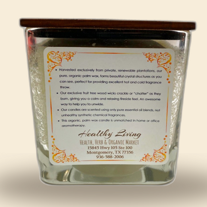 Frankincense & Myrrh Palm Wax Aromatherapy Candle - Hand Poured (12 OZ) — 02-supplement-facts