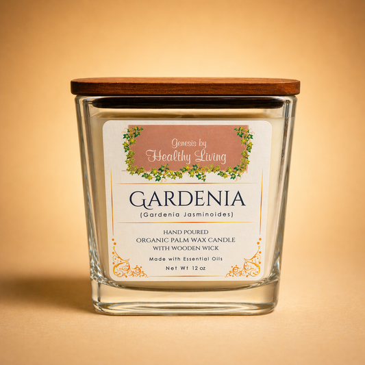 Gardenia Palm Wax Candle (12 OZ)