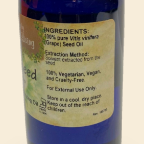 Grapeseed Oil - Pure Moisturizing Carrier Oil (4 FL OZ) — 02-supplement-facts