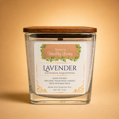 Lavender Palm Wax Candle (12 OZ)