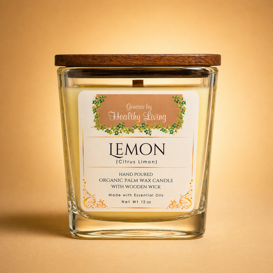 Lemon Palm Wax Candle (12 OZ)
