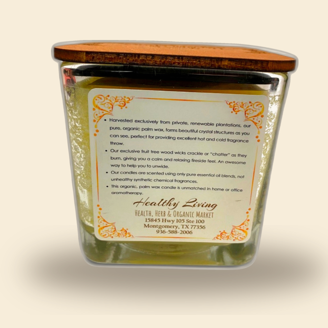 Lemon Palm Wax Candle (12 OZ) — 02-supplement-facts