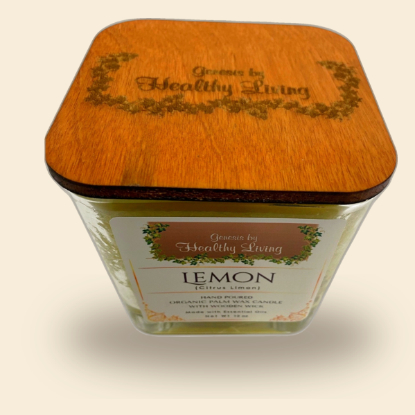 Lemon Palm Wax Candle (12 OZ) — 03-description