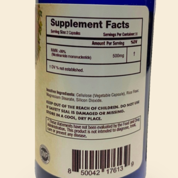 NMN Nicotinamide Mononucleotide — 02-supplement-facts