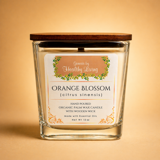 Orange Blossom Palm Wax Candle (12 OZ)