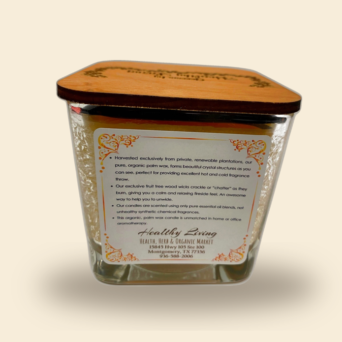 Orange Blossom Palm Wax Candle (12 OZ) — 02-supplement-facts