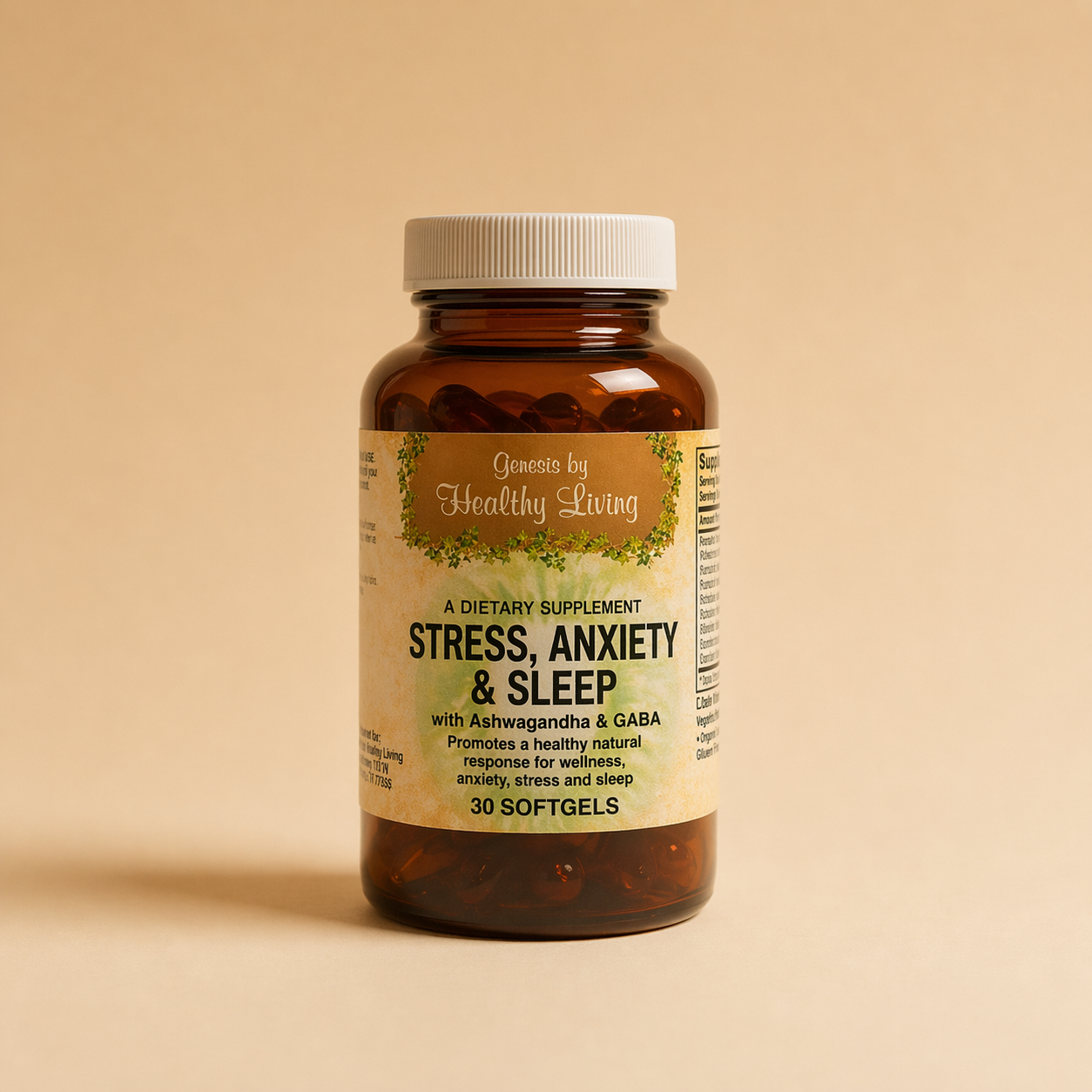 Stress, Anxiety & Sleep Support product image on cream background