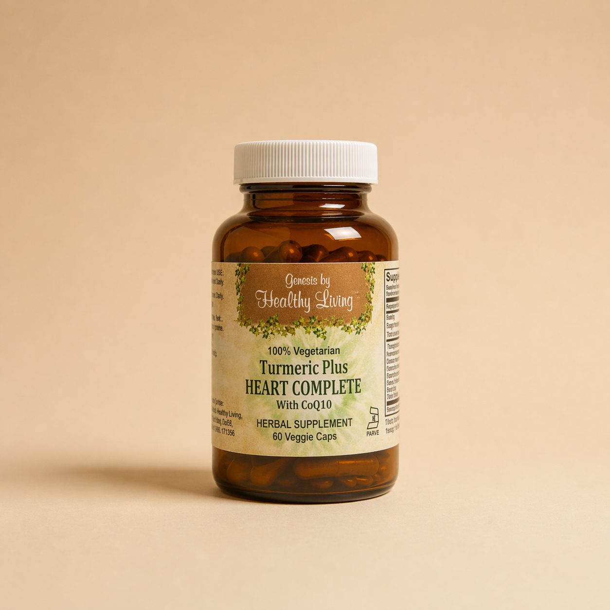 Turmeric Plus Heart Complete with CoQ10 product image on cream background
