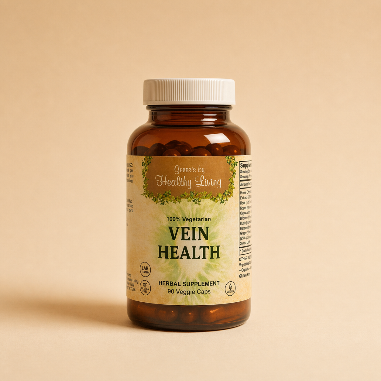 Vein Health product image on cream background